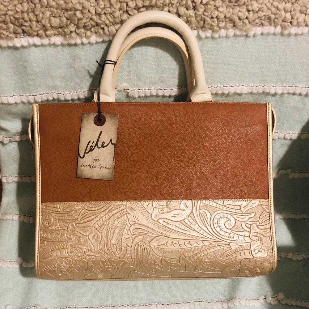 Velez Colombian genuine leather satchel
